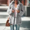 Faur en fourrure pour femmes Vicabo Fluffy Faux Fur Coat Femmes en peluche en peluche