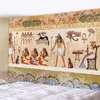 Wandtapijten Oude Egyptische piramide muurschildering woondecoratie tapijt psychedelische scène Boheems decoratief tapijt laken muur hangend 230923