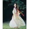 Abbigliamento etnico Donna Kimono giapponese Cappotto Yukata Donna Sciolto bianco Mujer Haori Migliorato Costumi di scena tradizionali Casual per ragazze