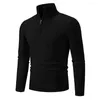 Men's Sweaters Quarter-zip Sweater Jumper Pullover Long Sleeve Sweatshirts Fashion Solid Loose Casual Thicken