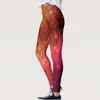 PLAID Tryckt fitness leggings Push Up Women Sports Legins Yoga Running Pants Elastic Polyester Tights