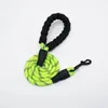 Dog Collars Pet Products Reflective Traction Rope Multi-color Nylon Round Large And Medium-sized Explosion-proof Foam Handl