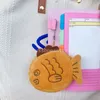 Pluche hanger voor meisje tas Japanse snapper schattige cartoon kinderen portemonnee dames portemonnee portemonnee sleutel oortelefoon zacht zakje