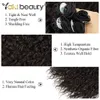 Human Hair Bulks Synthetic Kinky Curly Hair Bundles Ombre Color Organic Fiber Hair Extensions Please Order 9pcs Full Your HeadBy Yaki Beauty 230925