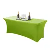 Toalha de mesa elástica 4ft 5ft 6ft 8ft decorações acessórios de cozinha adequado para el casamento potluck festa mobiliário doméstico