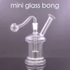 Gros créatif Mini champignon narguilé épais capiteux eau dab plate-forme bong tuyau avec 10mm mâle verre brûleur à mazout bol