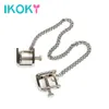 Adult Toys IKOKY Stainless Steel Nipple Clamps Games Sex for Couple Metal Chain Breast Clips Erotic Stimulator 230925