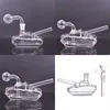 여행 3Style 크리에이티브 3D 탱크 물 담뱃대 담긴 DAB RIG BOWBLER 두꺼운 수호 용수 담배 봉인 14mm 남성 다운 스템 흡연 오일 버너 그릇