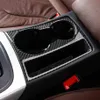 Kolfiberklistermärke för Audi A4 B8 A5 bilväxelluft Air Conding CD Panel Dörr Armstöd Läsning Lätt täcktrim Bilstyling A216Y