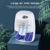 Luchtontvochtigers Mini Hygroscopische Machine Water Volledig Auto-Off Draagbare Vochtabsorberende Luchtontvochtiger 500 ml voor Slaapkamer WasruimteYQ230925