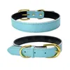 Hundehalsbänder Multi Color Lederdruck Kariertes Korn Kleines Haustier Katzenhalsband 5 teile/los