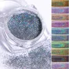 Acrylic Powders Liquids 12pcs Kit Holographic Nail Powder Glitter Silver Series Nail Sequins Pigments Nail Art Flakes Decoration DIY Polish Tools 230925