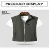 Men's Vests Hunting Vest Sleeveless Men Coat Summer Man Motorcycle Work Camping Tactical Military Clothing Embroidered