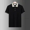 New Brand Summer Men Embroidery Shirt Short Sleeves Tops Turn-down Collar Clothing Male Fashion Casual Polo M-3XL
