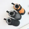 Botas de inverno crianças botas de neve infantil bebê menina sapatos de algodão pelúcia quente criança tênis moda meninos botas curtas antiderrapante laranja 230925