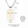 Chains Fashion Cross Pendant Necklace For Women Men Stainless Steel Gold Black Color Plated Figaro Chain On Neck Classic Jewelry Gift