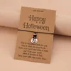 Charm-Armbänder Gothic Halloween Kürbis Schädel Geist für Frauen handgemachte geflochtene Seil verstellbare Armband Festival Schmuck Geschenke