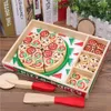 Kitchens Play Food Pizza-Spielzeugset aus Holz für Kinder 230925