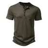 T-shirts pour hommes Col d'été Hommes Casual Couleur unie Chemise à manches courtes pour Polo Haute QualityMens