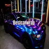 Purple Blue Sparkle Chameleon Gloss Vinyl Car Wrap Styling Shift som täcker folie Flip - Flop Film With Air Bubble 1 52x20m 5x67234U