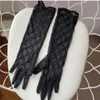 Белые, черные, длинные, короткие, тюлевые перчатки, дизайнерские женские с буквенным принтом, вышитые кружевные варежки для вождения для женщин Ins Fashion Thin217a