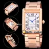 3A Watches 31mm 5200026 Extra Large A2813 Automatiska herrar Titta på Black Dial Roma Mark Blue Hands Rose Gold Steel Armband Arvur188r