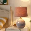 Bordslampor Europeiska vintage LED -stativ Ljusarmaturer Keramiska stående lampor för vardagsrum sovrum sovrum lampan hem art deco