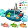 Verktyg Workshop Kids Kitchen Sink Toys Simulation Electric Diskmaskin Mini Mat Låtsas Play House Toy Set Children Girl 230925