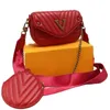 New Wave Designer Mini Handbagluxury Brand Handbag Designer Crossbody Bag äkta läder lyxig vintage baguette handväska designer mode ersättare plånbok