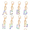Key Rings Acrylic Letter Initial Keychains Fashion Car Keyrings Holder Chains Accessories Personalized A Z 26 Alphabets Bag Charms Dro Dhe3C