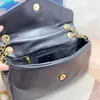 Chao Brand Fashion 2023 ~ the new leather one-shoulder oblique straddle handbag chain bag underarm bag female bag combination promotion three-piece set