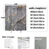 Shower Curtains Luxury Gold Marbling Shower Curtains Geometric Stripes Drapes For Bathroom Accessories Set Bathtub Curtain With Hooks Waterproof 230925