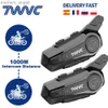 Walkie Talkie 1/2 X1 Bluetooth Intercom per casco moto Auricolare per 2 Rider 1000M intercomunicador Moto Interphone Chiamata in vivavoce senza fili HKD230925