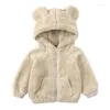 Piumino Giacca per bambini Ragazzi e ragazze Invernali con cappuccio Caldo pile di agnello Cappotto da esterno addensato 0-7 anni Moda Abbigliamento per bambini