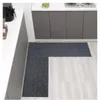 Mattor Anti Slip Kitchen Mat Floor Mattan Full täckning DIY Absorbera oljedörrmatt Lång hall Runner Mattan Enkel att rengöra