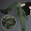 Men's Tracksuits Summer Tactical Sets Mens Outdoor Breathable Multiple Pockets Combat Training Military Long Sleeve Shirts Cargo Pants Suits Male J230925