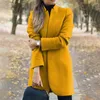 Women's Jackets Wool Coat Women Casual Solid Color Long Sleeve Stand Collar Slim Jacket Plus Size 5XL Autumn Winter Fashion