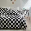 Duvet covers sets PRO Solid Color Quilt Cover Single Double Duvet Cover Grey Comforter Cover High Quality Skin Friendly Fabric Bedding Cover 230925