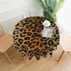Masa bezi leopar masa örtüsü klasik hayvan noktaları baskı toptan yıkanabilir kapak oturma odası özel koruyucu polyester