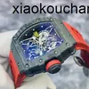 デザイナーMiersrich Automatic Movement Top Factory Carbon Fiber Automatic RM35-02 Fiber Ship byauxf