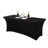 Nappe de table nappe élastique 4FT 5FT 6FT 8FT décorations accessoires de cuisine adaptés à l'ameublement de fête de mariage El