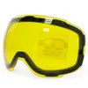 Óculos ao ar livre original amarelo agraciado lente magnética para óculos de esqui gog 2181 anti nevoeiro uv400 óculos neve noite esqui apenas lente 230925