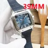 Relógio masculino melhor relógio de casal designer relógio azul ray 317l aço inoxidável relógio mecânico safira escala montre de luxo