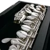 Hot Selling Pearl Alto Flute PFA-206EU G Tune 16 Closed Hole Keys Sliver Plated with case free shipping