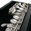 Hot Selling Pearl Alto Flute PFA-20EU G TUNE 16 Stängda hålnycklar Sliver pläterad med Case Free Frakt