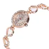 Wristwatches Heart Decor Women's Quartz Bracelet Watch Elegant Alloy Pendant Strap For Meeting And Dating Office