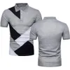 Polo gömlekler erkekler tişört motosiklet vardiyası dişli 1n23456 baskılı askeri stil toptees retro moto topshirtler kontrast renk polo