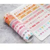 Klebebänder 60Rolls 2016 Cartoon Kawaii Washi Tape Set Grid Food Girl Scrapbooking Aufkleber DIY Masking Kid Japanische Mutter Geschenkdekor 230923