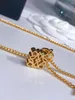 Halsband designer smycken guld silver charm länk kedja mode kärlek smycken