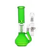 14 mm weibliche Glas-Shisha-Bubbler-Recycler-Wasserpfeife, Inline-Arm-Baum-Perkolator-Rohre, Wabenscheiben-Bong mit Rückgewinnungsfänger-Adapter und Kuppel-Nagelrohr